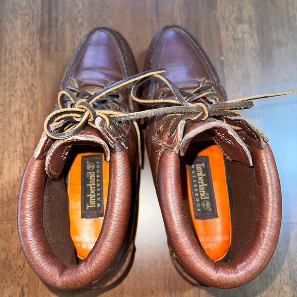 Timberland Waterproof Gore-Tex Leather Chukka Boots Brown Vintage 7-7.5M - Picture 5 of 10